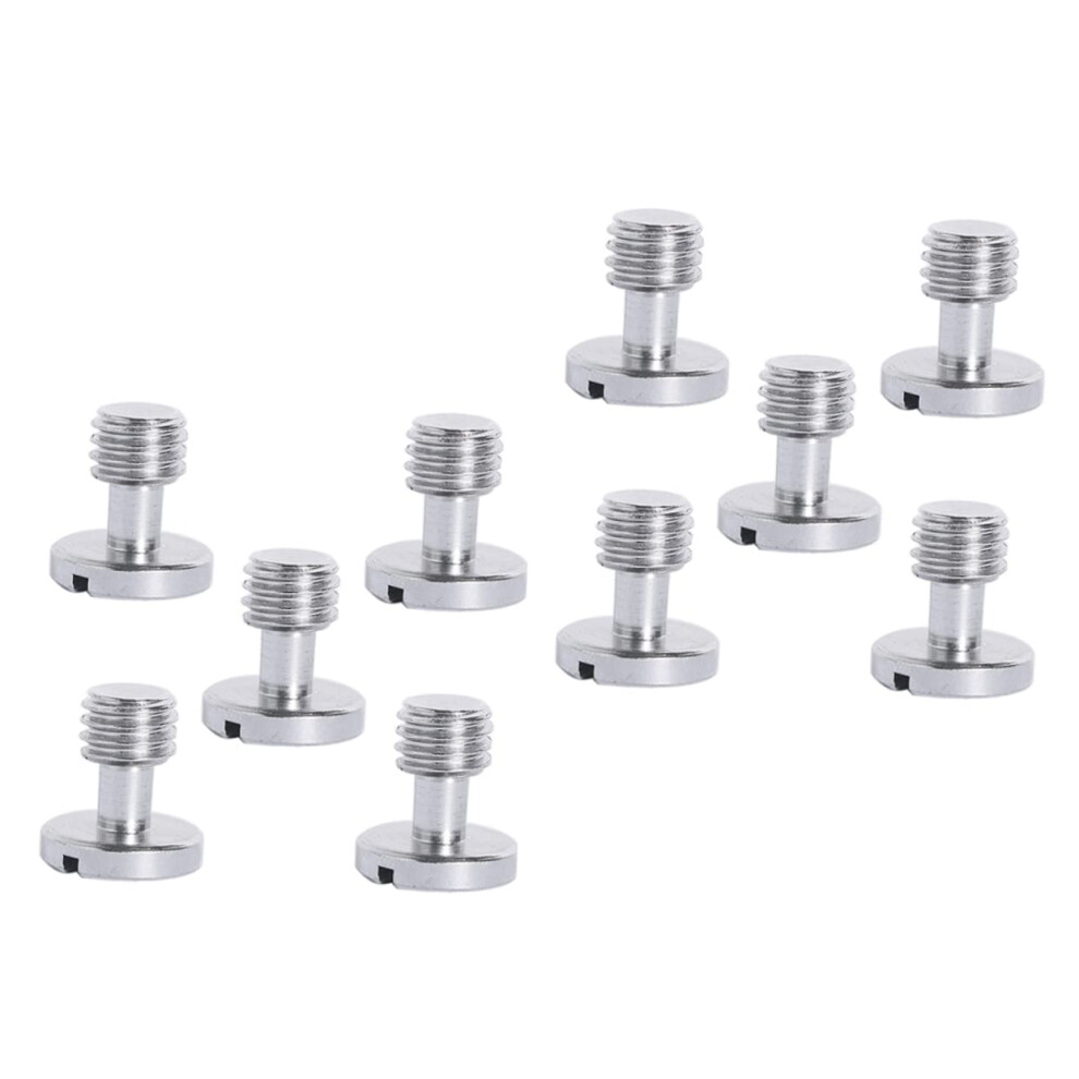 10Pcs Nickel Plated Iron Camera Tripod Mounting Screws For Quick Release Plate, Compatible With Standard Plates 9016109291035