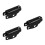 3Pièces Connecteur Levier Cric Hydraulique Fer Noir Polyvalent 7