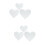 6 Pcs Acrylic Patchwork Rulers Simple Heart Shape Stitching Tool 7