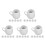 30 Pcs Ceramic Creamer Pitcher 50ml With Handle Mini Sauce Jug 6