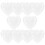 100 Pcs Clear Plastic Heart‐Shaped Fillable Bath Bomb Mold 2