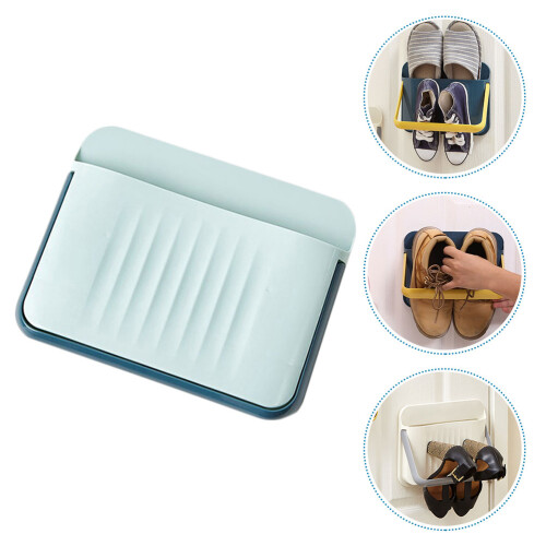 1Pc Wall-Mounted Shoe Organizer Space-Saving Holder 2