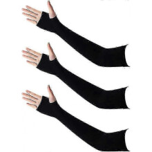 3 Double Arm Sleeves, UV Protection Cooling Arm Sleeves, Women's and Men's Summer Sun Protection Arm Sleeves, Tattoo Sleeves, Ice Silk, Breathable, El