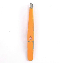 Hair Removal Tool Extraction Stainless Steel Portable Eyebrow Tweezers Orange, Pink, Blue, Purple 4pcs