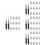 200 Pcs Eyebrow Brushes With Cap Lamination Mascara 8