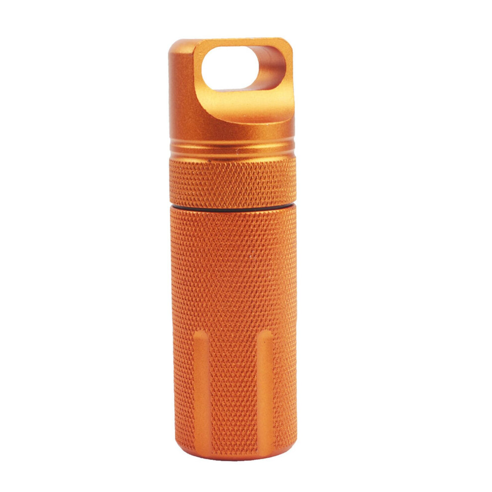 Waterproof Pill Box Keychain Aluminum Alloy Pocket Holder Lightweight Travel Case For Medicine Model B 1Pcs