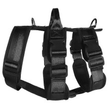 Explosionproof Big Harness with Handle Durable Adjustable Pet Chest Large Dog, Black, S