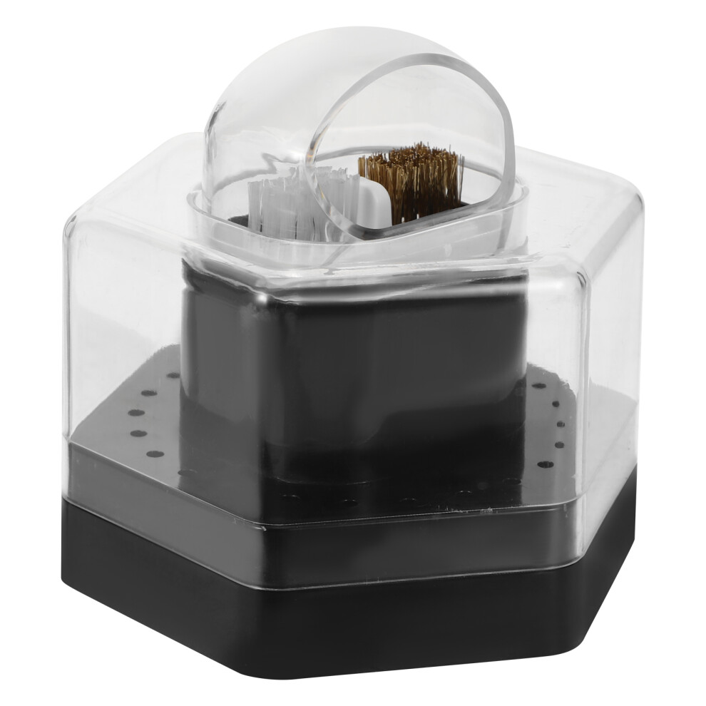 Artibetter 2Pcs Transparent Multi-Slot Nail Drill Bits Storage Box