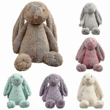 (Auburn) 30cm Soft Plush Long Ear Rabbit Toy Cute Sleeping Bunny Doll for Kids Baby Gift
