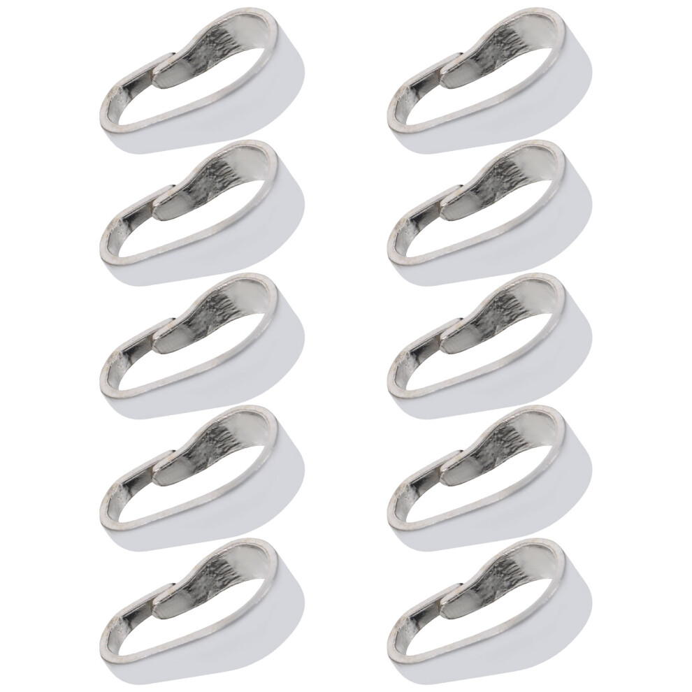 20 Pcs Pendant Buckle Crafting Supplies Silver Necklace S925-image-OPC-PKYGX2P-NEW