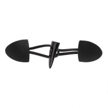 (Black)6 Pairs Leather Horn Toggle Closure Buttons Coat for Jacket Duffle Shawl Clothes Black