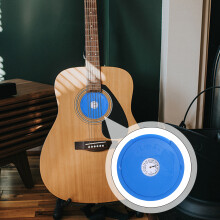 Akustik-Gitarren-Schallloch-Humidifier mit Hygrometer 108 mm Blau