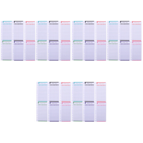 3 Count Convenient Budget Papers Wallet Expense Tracking Budgeting 2