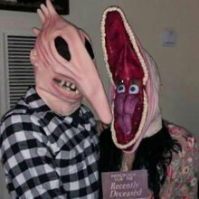 (Barbara) Beetlejuice Couple Costume: Barbara & Adam Monster Masks for Halloween