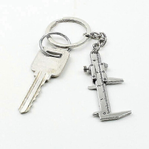 Mini Vernier Caliper Keychain Movable Precision Pocket Vernier Caliper Keyring 1