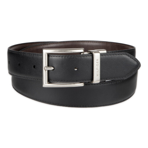 Tommy Hilfiger Ζώνη Ανδρική Tommy Hilfiger, Αναστρέψιμη, Καφέ/Μαύρη, 38 2