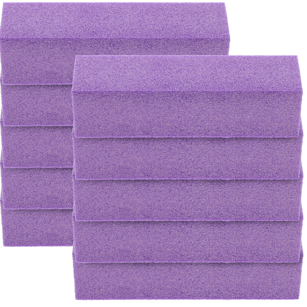 Villcase 10Pcs Nail Files For Manicure Pedicure Sponge Buffer Blocks