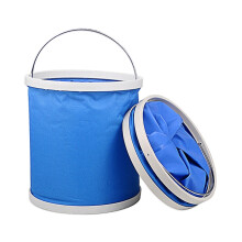 2pcs Collapsible Bucket 9l for Hiking Camping Outdoor