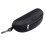 (Coffee)Portable Sunglasses Case Glasses Protector Lightweight Zipper Eyeglass Shell With Carabiner 4
