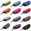 (Coffee)Portable Sunglasses Case Glasses Protector Lightweight Zipper Eyeglass Shell With Carabiner 3
