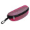 (Coffee)Portable Sunglasses Case Glasses Protector Lightweight Zipper Eyeglass Shell With Carabiner 5