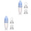 2Pièces Cuillères Bébé Silicone Facile À Nettoyer Transportables 3