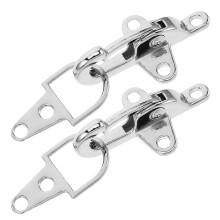 4Sets Metal Cloak Clips Silver Buckle for Coats Scarves Sweaters DIY