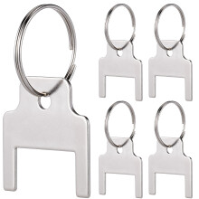 25 Pcs 770301 Paper Towel Dispenser Keys With Rings For Universal Use