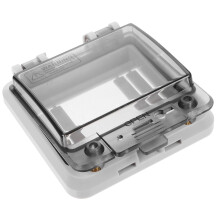 5Pièces Couvercle Transparent Boîte Disjoncteur 4 Voies En Pièce Gris