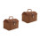 2Pcs Rattan Mahjong Storage Box With Lids Rectangular 20X15.5X15Cm 8