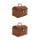 2Pcs Rattan Mahjong Storage Box With Lids Rectangular 20X15.5X15Cm 5