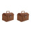 2Pcs Rattan Mahjong Storage Box With Lids Rectangular 20X15.5X15Cm 6