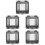 5Pcs Electrical Outlet Protector Circuit Distribution Cover Box 8