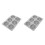 2Pcs 6 Cavities 3D Bee Honeycomb Silicone Soap Mold 2