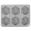 2Pcs 6 Cavities 3D Bee Honeycomb Silicone Soap Mold 10