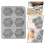 2Pcs 6 Cavities 3D Bee Honeycomb Silicone Soap Mold 11
