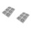2Pcs 6 Cavities 3D Bee Honeycomb Silicone Soap Mold 6