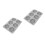 2Pcs 6 Cavities 3D Bee Honeycomb Silicone Soap Mold 3