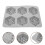 2Pcs 6 Cavities 3D Bee Honeycomb Silicone Soap Mold 9