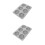 2Pcs 6 Cavities 3D Bee Honeycomb Silicone Soap Mold 4