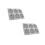 2Pcs 6 Cavities 3D Bee Honeycomb Silicone Soap Mold 8