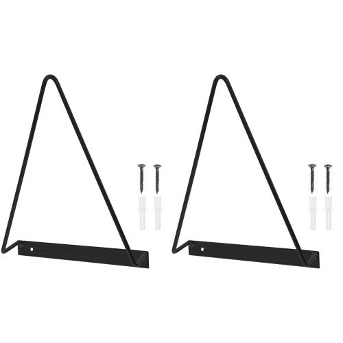 2Pcs Wall Mount Triangular Vinyl Record Display Holder 1