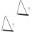 2Pcs Wall Mount Triangular Vinyl Record Display Holder 3