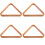 4Pcs Wood Triangle Billiard Rack For Pool Table 7