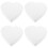 4Pcs Dummy Heart-Shaped Cake Foams For Decorating And Practicing 7