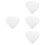 4Pcs Dummy Heart-Shaped Cake Foams For Decorating And Practicing 8