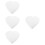 4Pcs Dummy Heart-Shaped Cake Foams For Decorating And Practicing 9