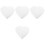 4Pcs Dummy Heart-Shaped Cake Foams For Decorating And Practicing 5