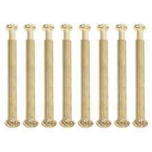 40Sets DIY Folding Fan Repair Kit Golden Stainless Steel Shaft Rivets