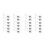 200Pcs Multi Bar Light Mounting Brackets Easy Install Waterproof Clips 6